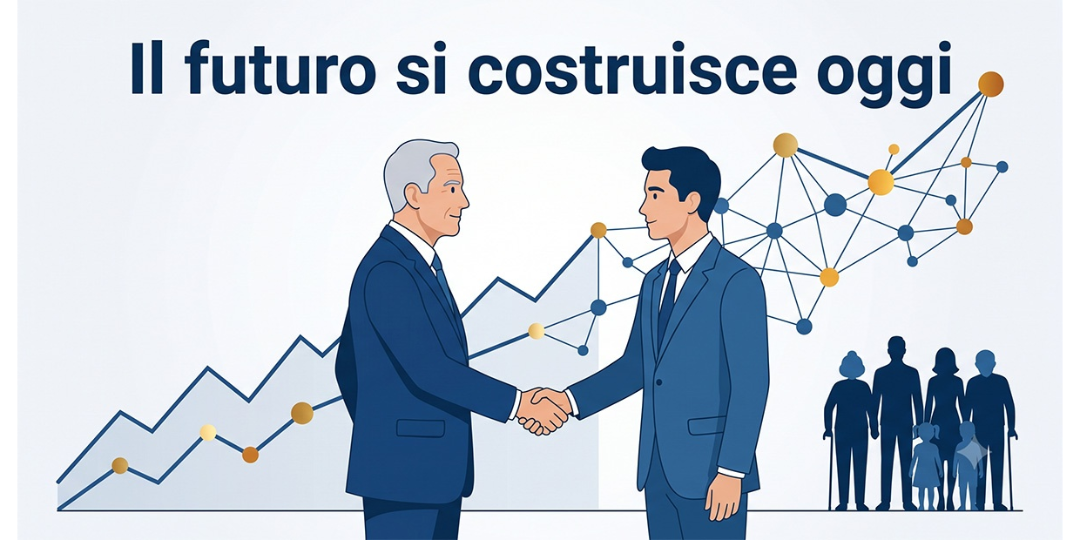 Rappresentazione visiva dell'articolo: Il ricambio generazionale e l'intelligenza artificiale.